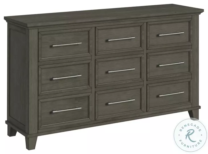 Henrik Grey 9 Drawer Dresser