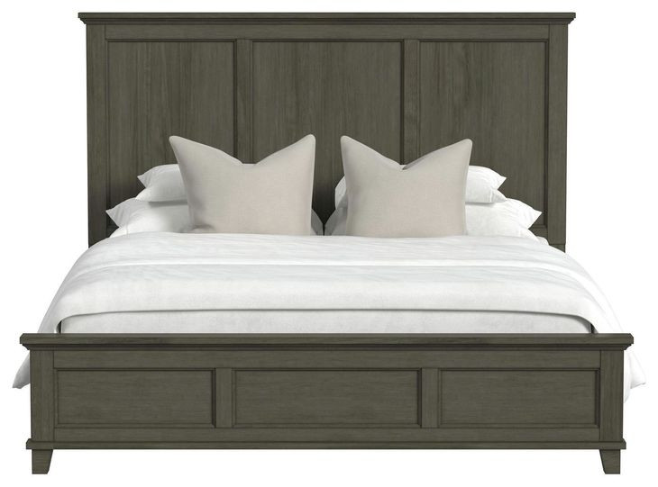 Henrik Gray King Panel Bed