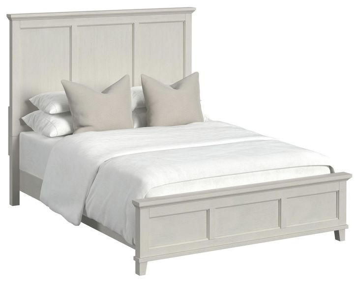 Henrik Ivory Queen Panel Bed