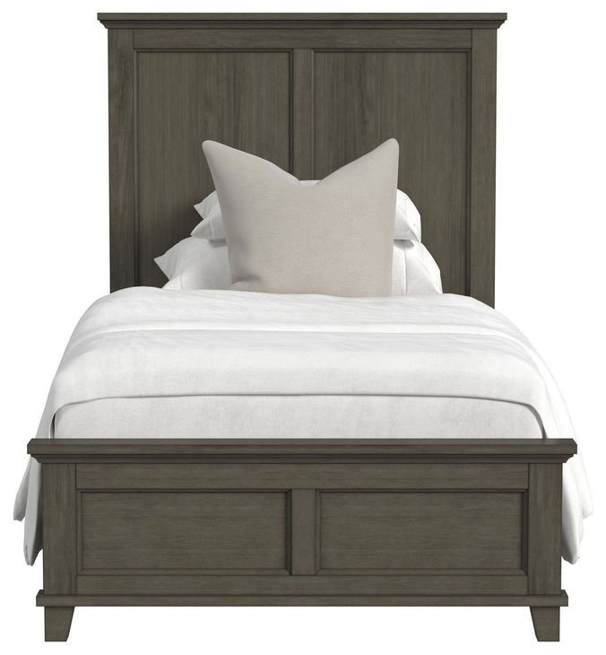 Henrik Gray Twin Panel Bed