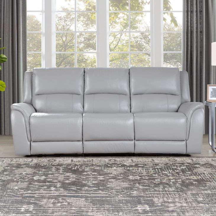 Alexandria Stone 91" Power Reclining Sofa