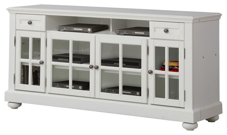 Cape Cod Vintage White 63" TV Console