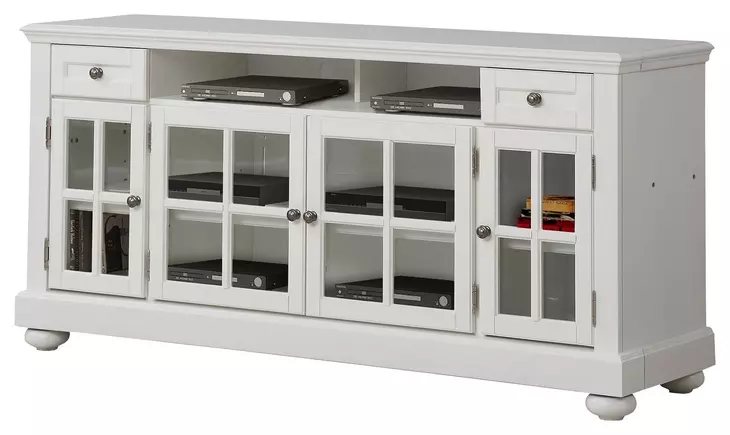Cape Cod Vintage White 63" TV Console