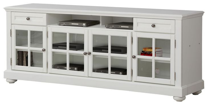 Cape Cod Vintage White 76" TV Console