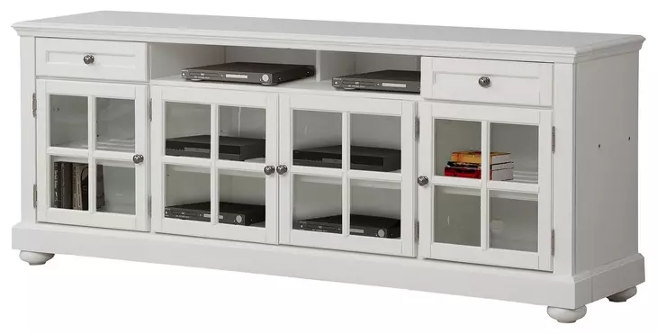 Cape Cod Vintage White 76" TV Console