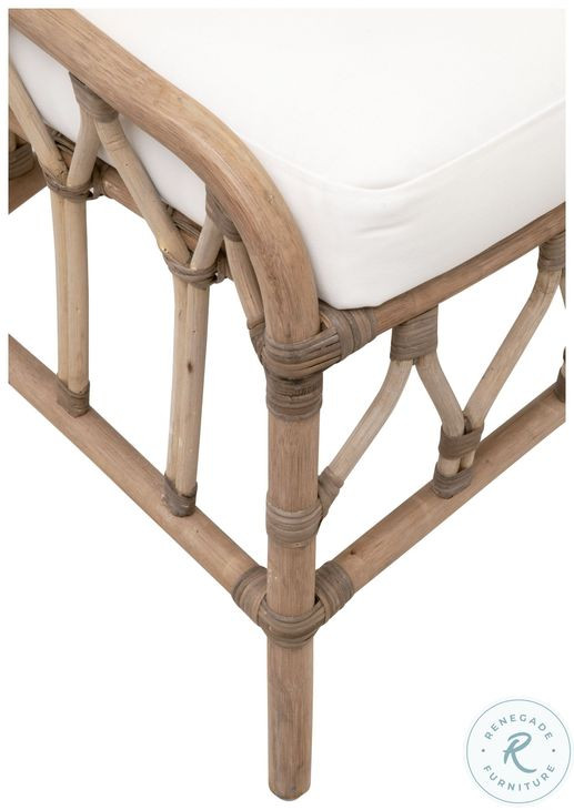 Caprice Matte Grey Rattan And Blache Dining Chair Set of 2