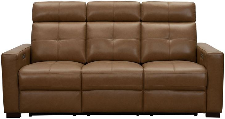 Cara Florida Saddle 83" Power Reclining Sofa with Power Headrests and Power Lumbar