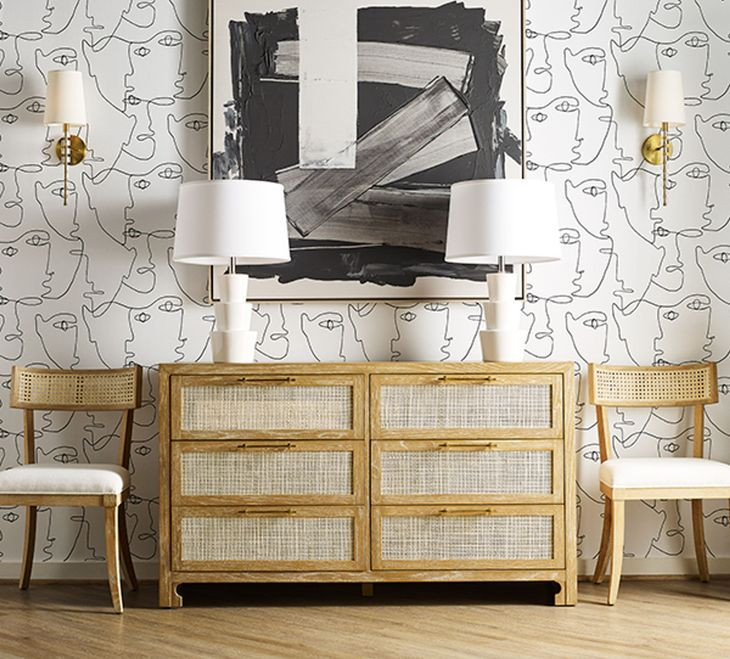 Britta Cerused Oak Performance Fabric Dining Chair