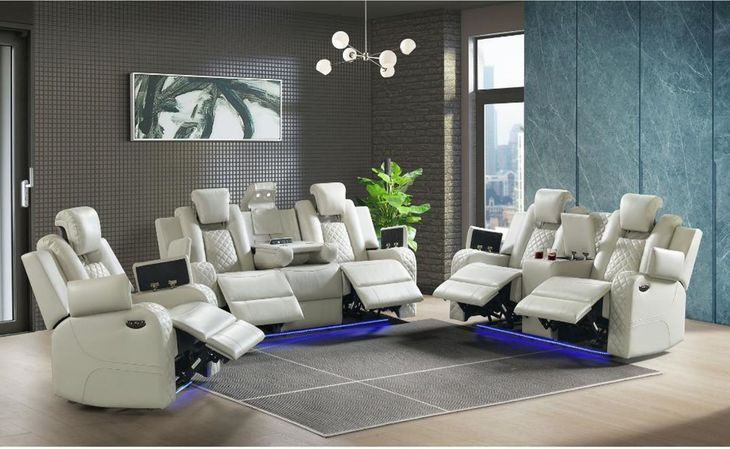 Amias Oyster Power Motion Recliner with LED and USB Charging