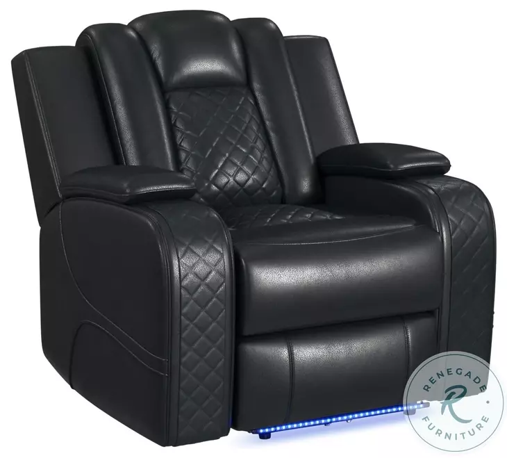 Amias Black Power Recliner
