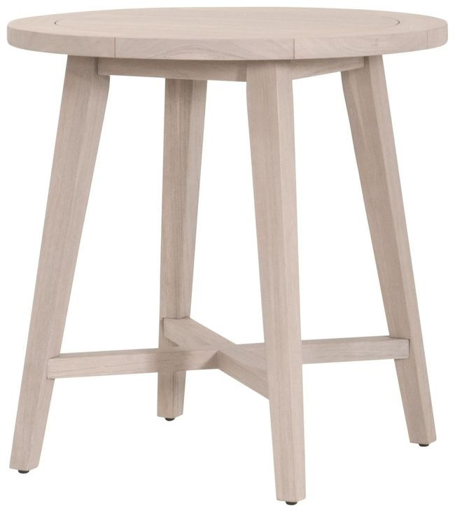 Carmel Washed Ever Teak Outdoor 36" Round Counter Height Table