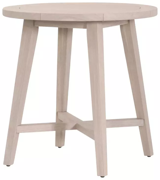 Carmel Washed Ever Teak Outdoor 36" Round Counter Height Table