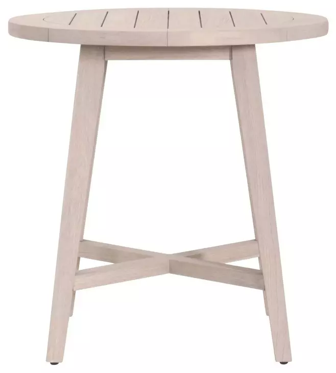 Carmel Washed Ever Teak Outdoor 36" Round Counter Height Table