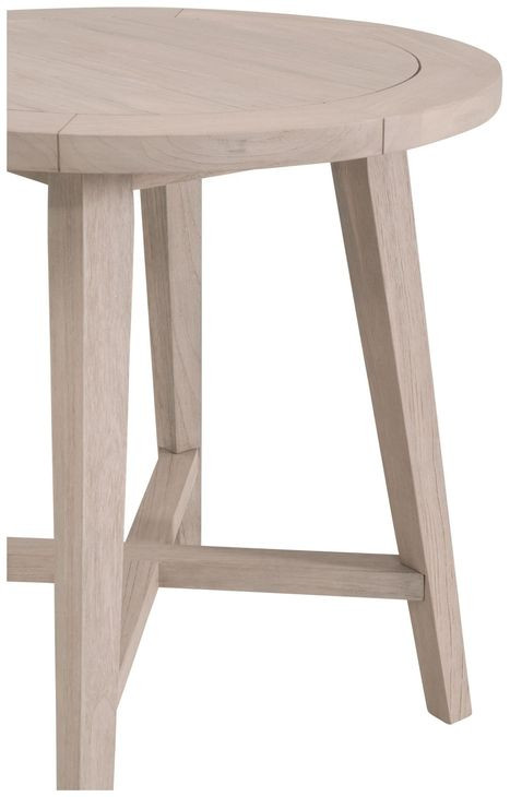 Carmel Washed Ever Teak Outdoor 36" Round Counter Height Table