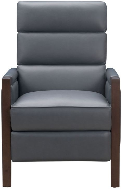 Carolyne Santa Fe Ocean Leather Push Thru The Arms Recliner