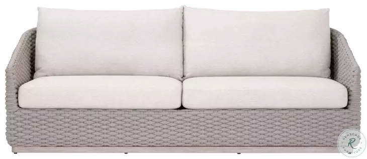 Caspian Ecru Weave Outdoor Performance Fabric Sofa