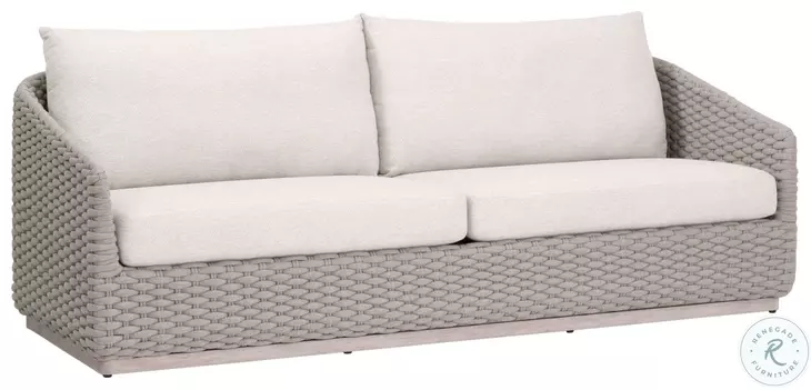 Caspian Ecru Weave Outdoor Performance Fabric Sofa