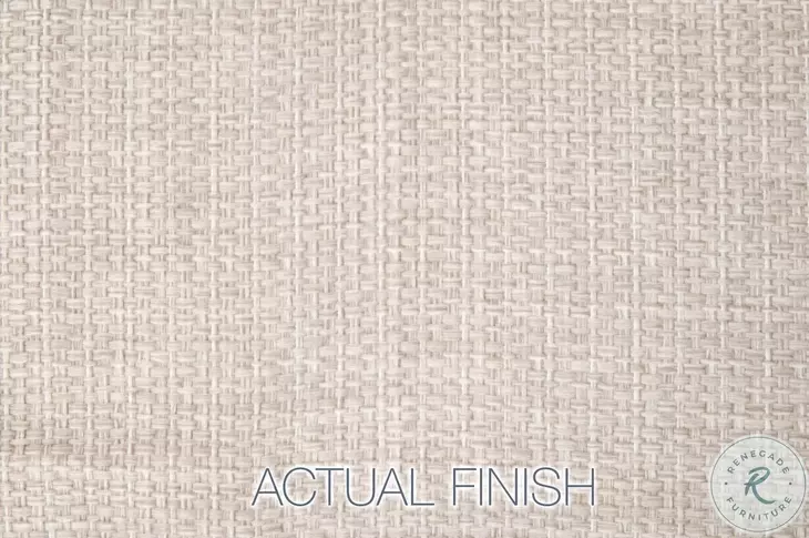 Caspian Ecru Weave Outdoor Performance Fabric Sectional