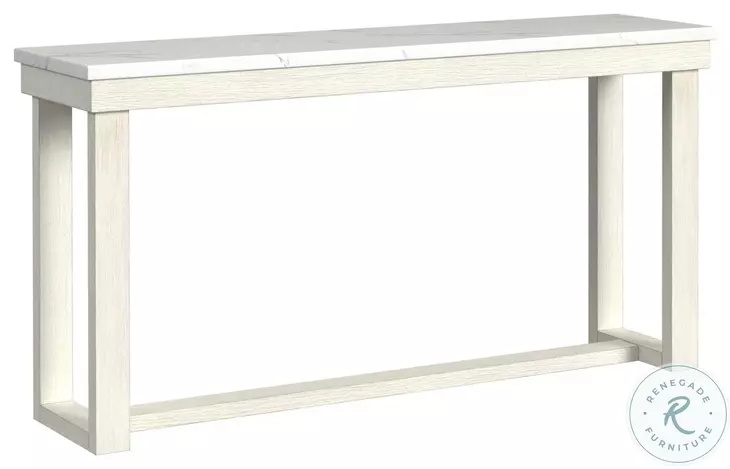 Jocelyn Brushed White Sofa Table