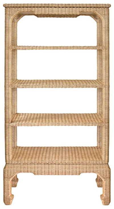 Cavalier Brown Etagere with 4 Shelves