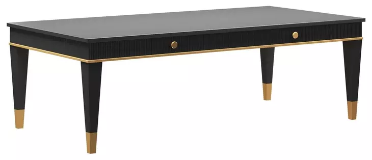 Boulevard Raven Black Rectangular Cocktail Table
