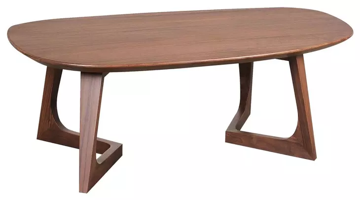 Godenza Brown Oval Coffee Table
