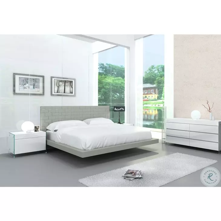 Vetro Il High Gloss White Dresser