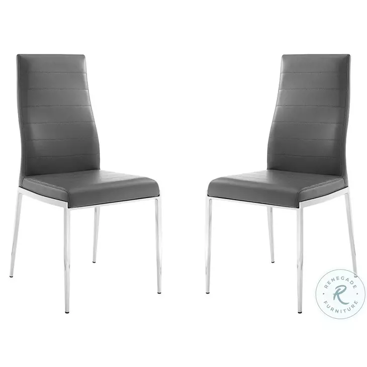 Firenze Dark Gray Dining Chair Set Of 2