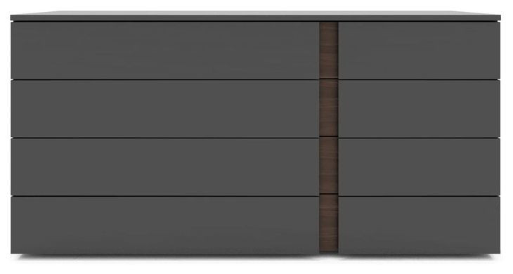 Renzo Dark Gray 4 Drawer Dresser