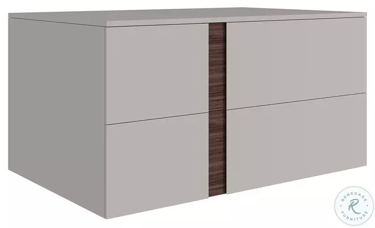 Renzo Taupe Matte Right Nightstand