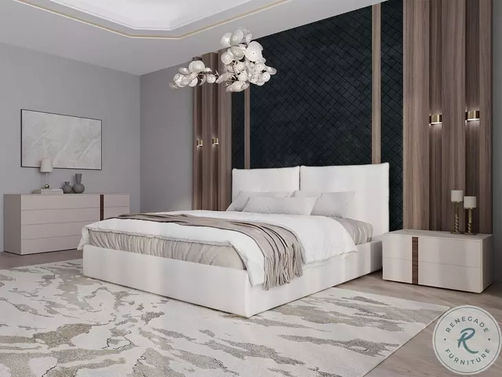 Renzo Taupe Matte Right Nightstand