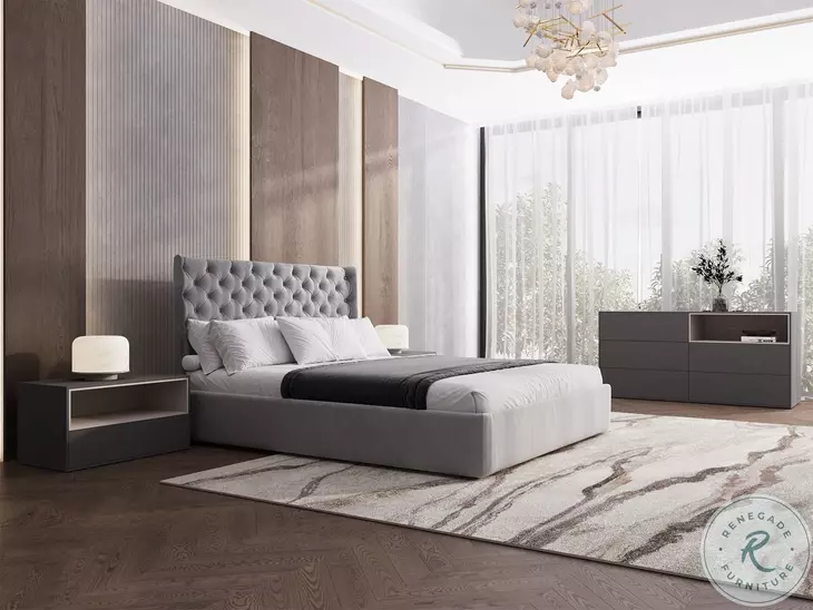Santino Dark Gray Matte Dresser