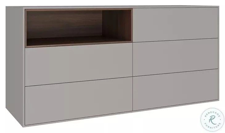 Santino Taupe Matte Dresser