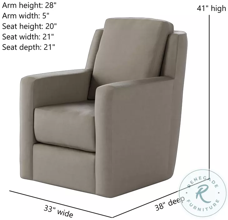 Diva Maximus Eggshell Swivel Glider