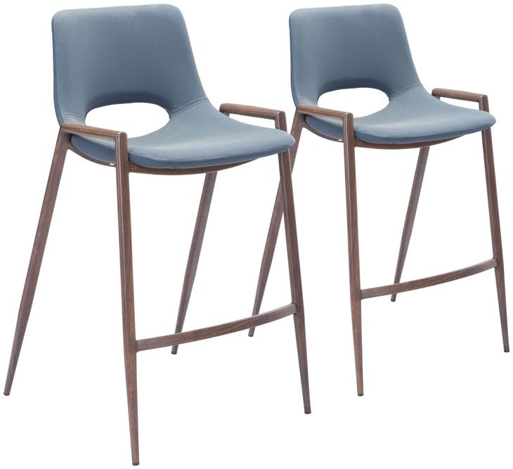 Desi Gray Counter Height Chair Set Of 2