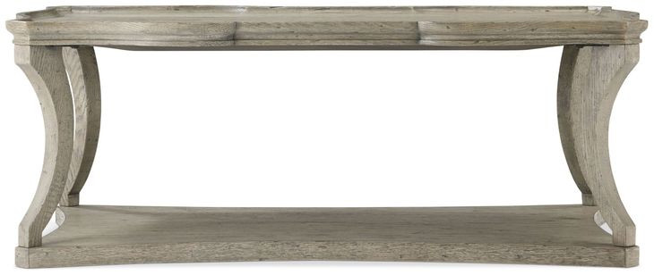 Echoes Gray Echo Oak Rectangular Serpentine Cocktail Table