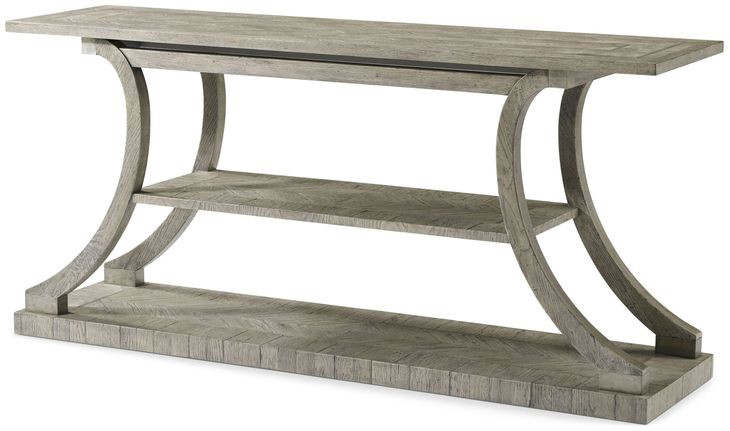 Echoes Gray Echo Oak Rectangular Console Table