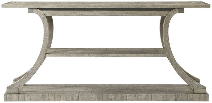 Echoes Gray Echo Oak Rectangular Console Table