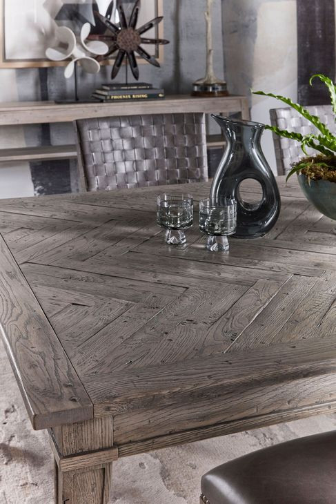 Echoes Gray Echo Oak 119" Extendable Rectangular Dining Table