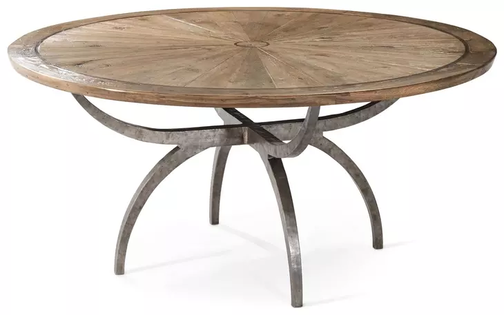 Echoes Light Echo Oak 64" Round Lagan Dining Table