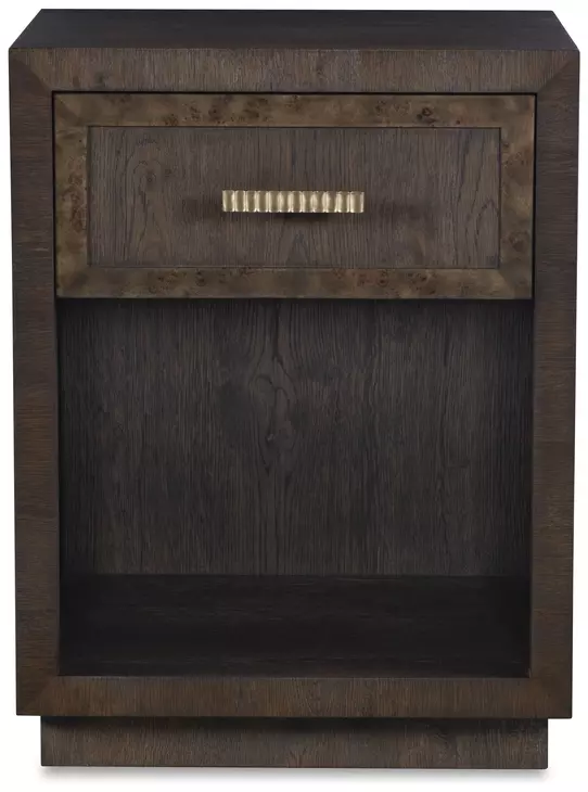 Monterey Hawthorne Dark 1 Drawer Small Nightstand