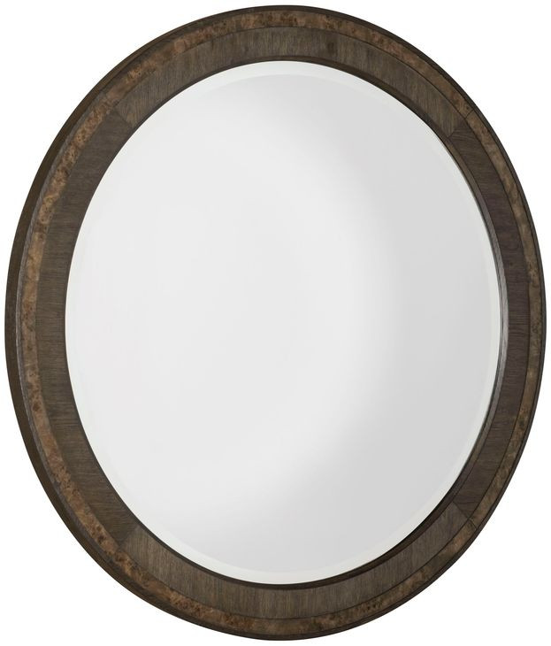 Monterey Hawthorne Dark Round Wall Mirror