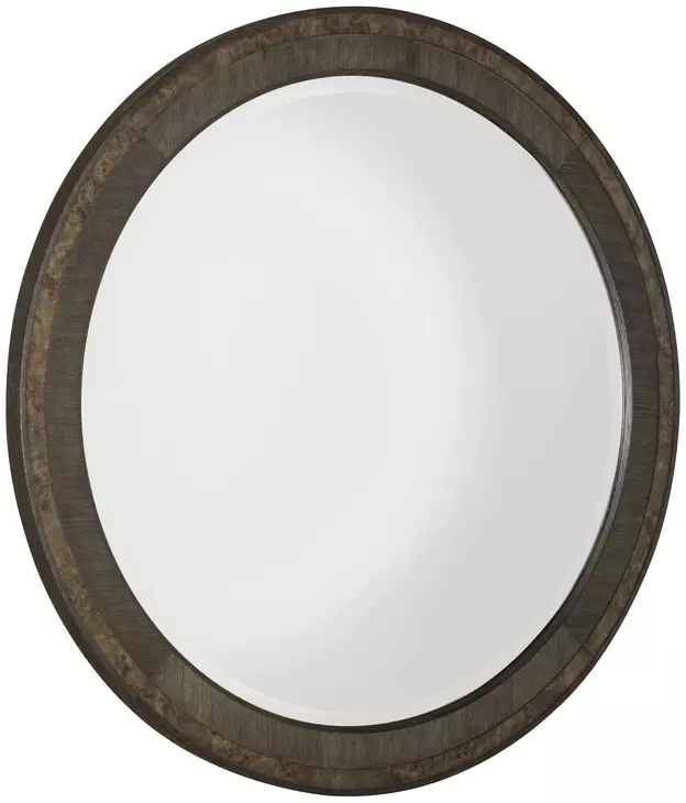 Monterey Hawthorne Dark Round Wall Mirror