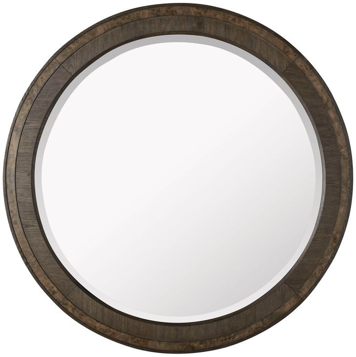 Monterey Hawthorne Dark Round Wall Mirror