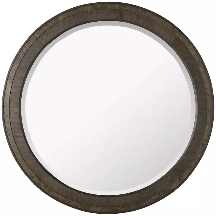 Monterey Hawthorne Dark Round Wall Mirror