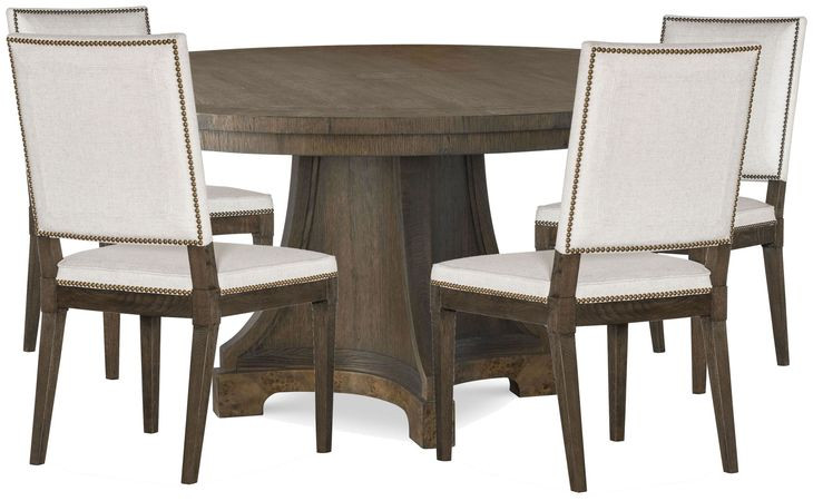 Monterey Hawthorne Dark Round Dining Room Set