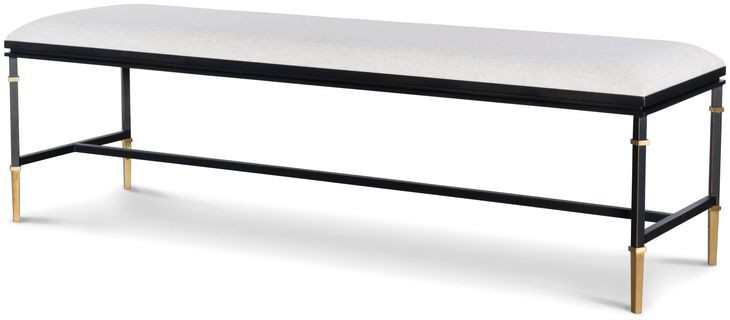Monterey Cream Upholstered Accent Bench