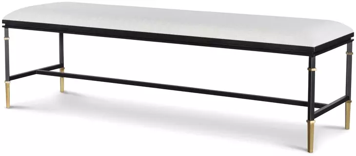 Monterey Cream Upholstered Accent Bench