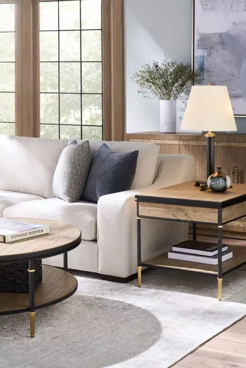 Monterey Hawthorne Light Rectangular Side Table
