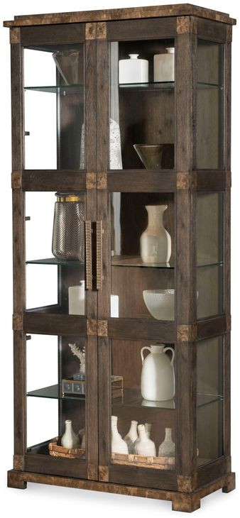 Monterey Hawthorne Dark 2 Door Display Cabinet